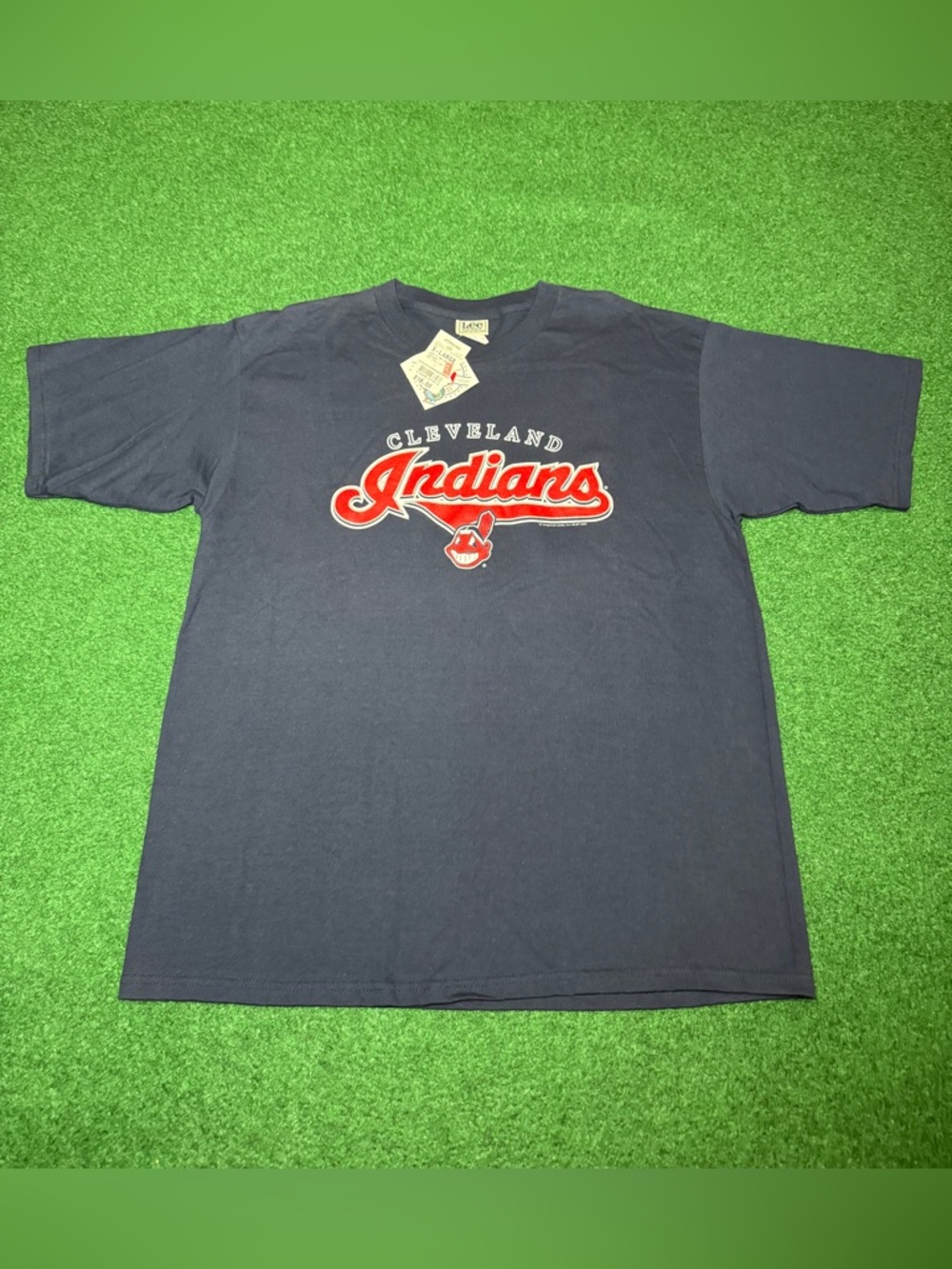 Cleveland Indians Vintage Chief Wahoo 90s Y2K New With Tags XL Cotton T Shirt